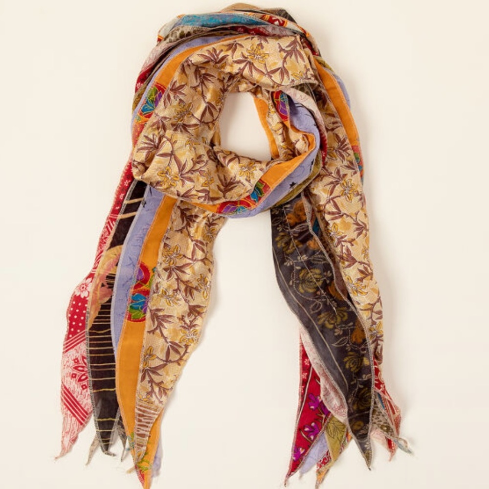 NWT Repurposed Sari Scarf
